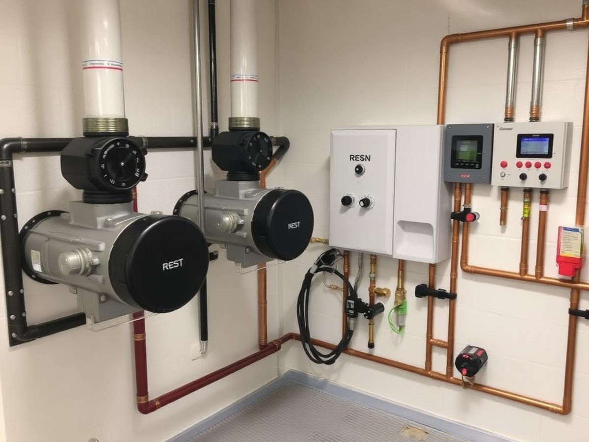 New boiler with near boiler piping